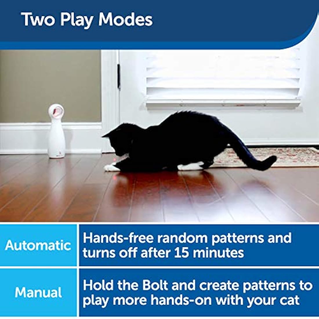 PetSafe FroliCat Interactive Laser Cat Toy – Automatic Exercise Bolt