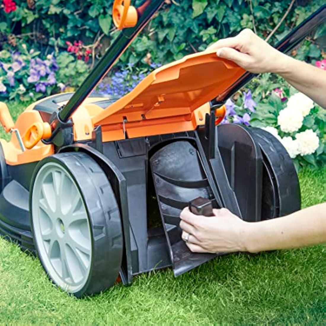 LawnMaster 1800W 40cm Electric Lawnmower & 350W Grass Trimmer Set