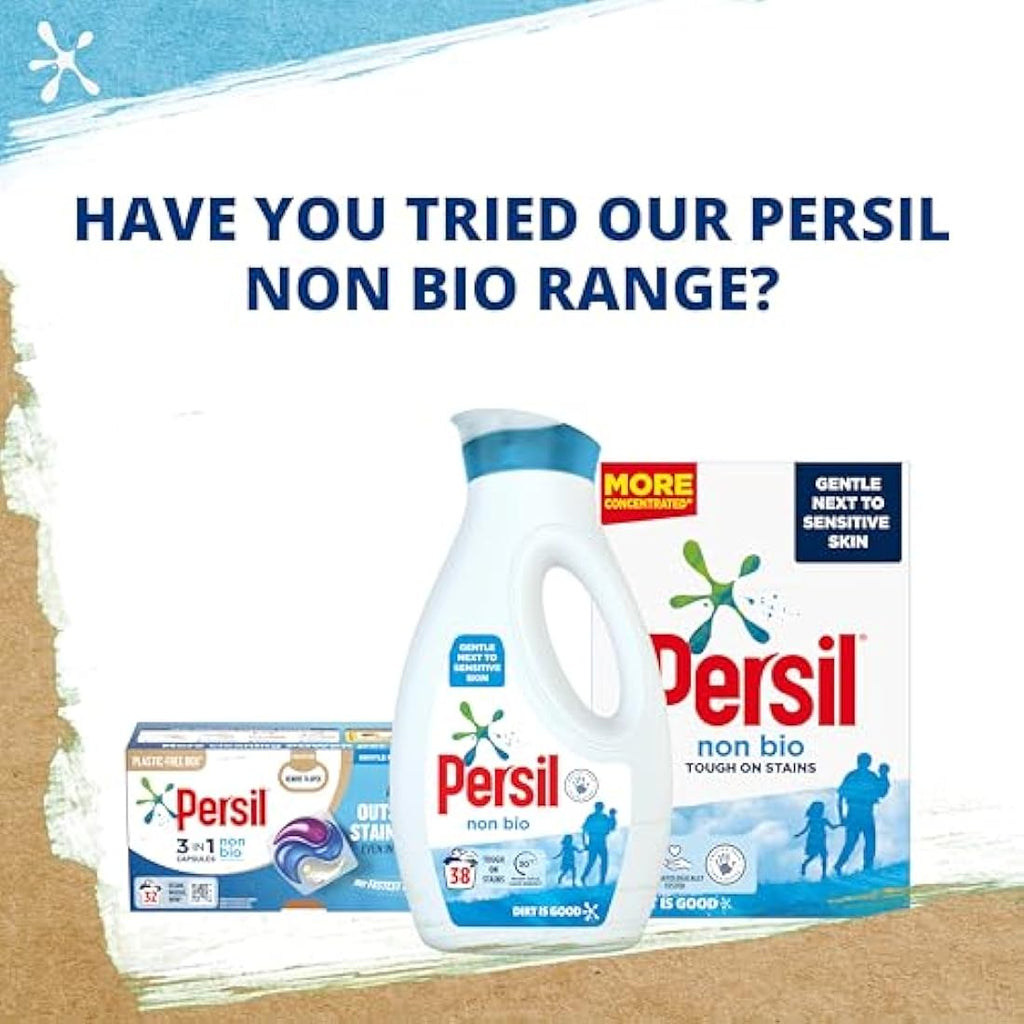 Persil 3 in 1 Non Bio Laundry Capsules | Sensitive Skin | 32 Washes