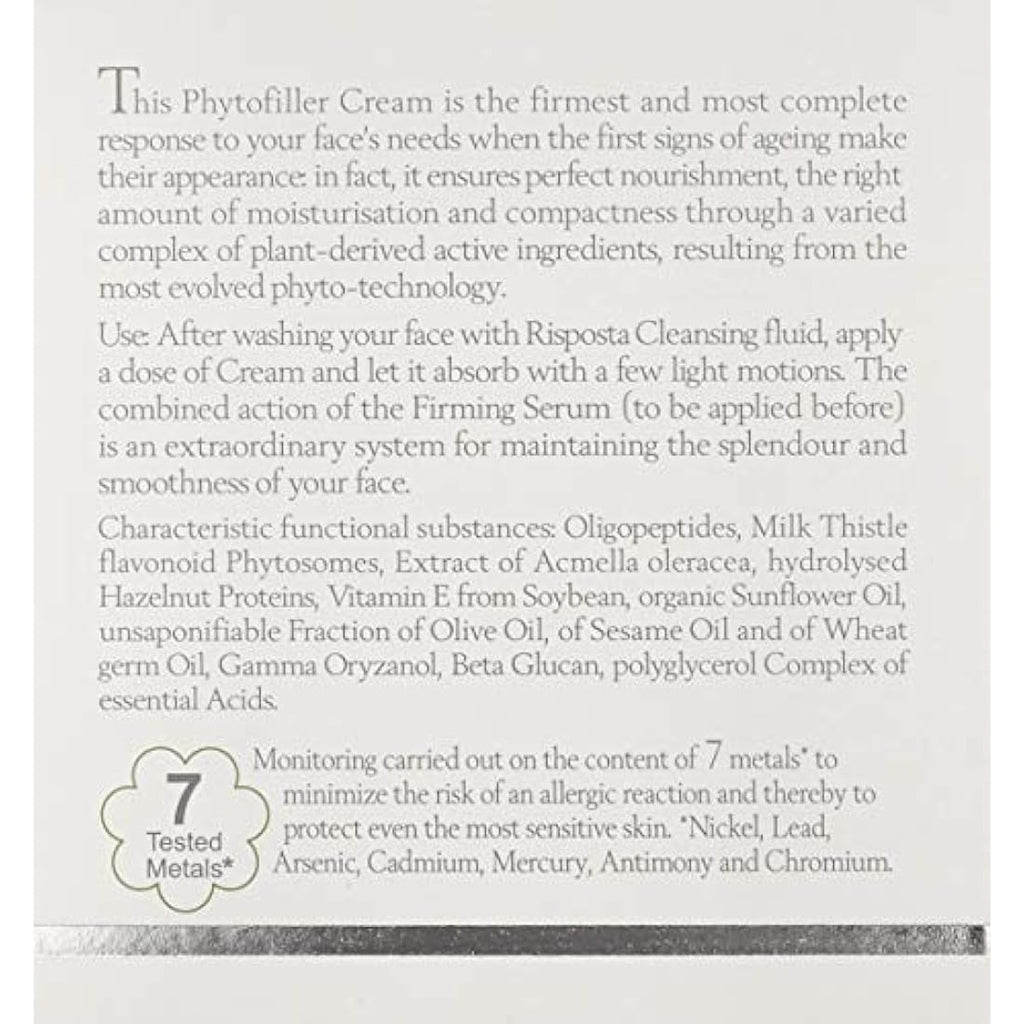 L'Erbolario Risposta Firmness Phytofiller Face Cream – Natural Anti-Aging