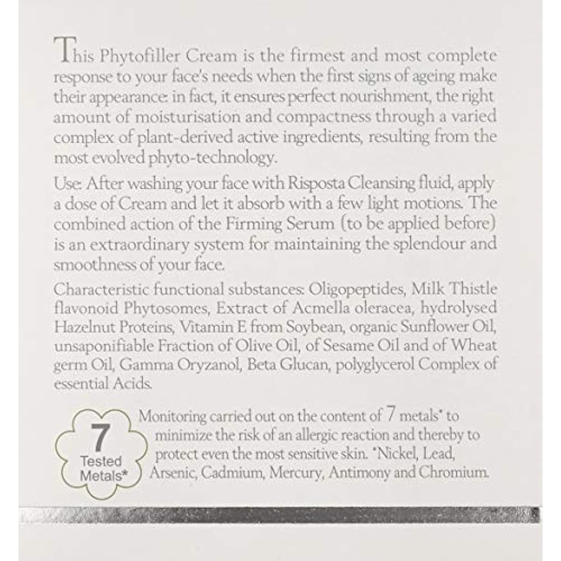 L'Erbolario Risposta Firmness Phytofiller Face Cream – Natural Anti-Aging