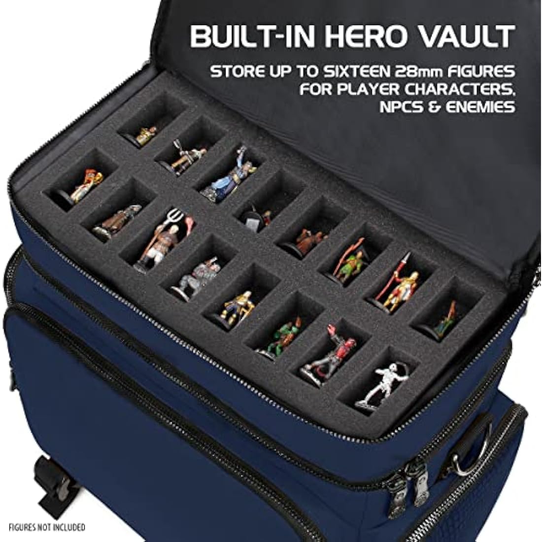 ENHANCE RPG Adventurer's Bag – Dragon Hide DND Case with Mat Holder