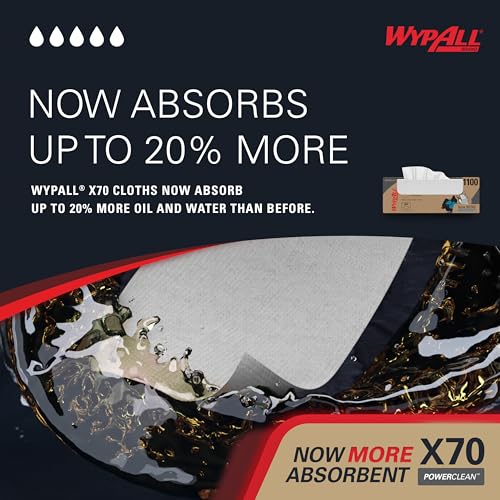 WypAll X70 Power Clean Reusable Cleaning Cloths | White - 300 Count