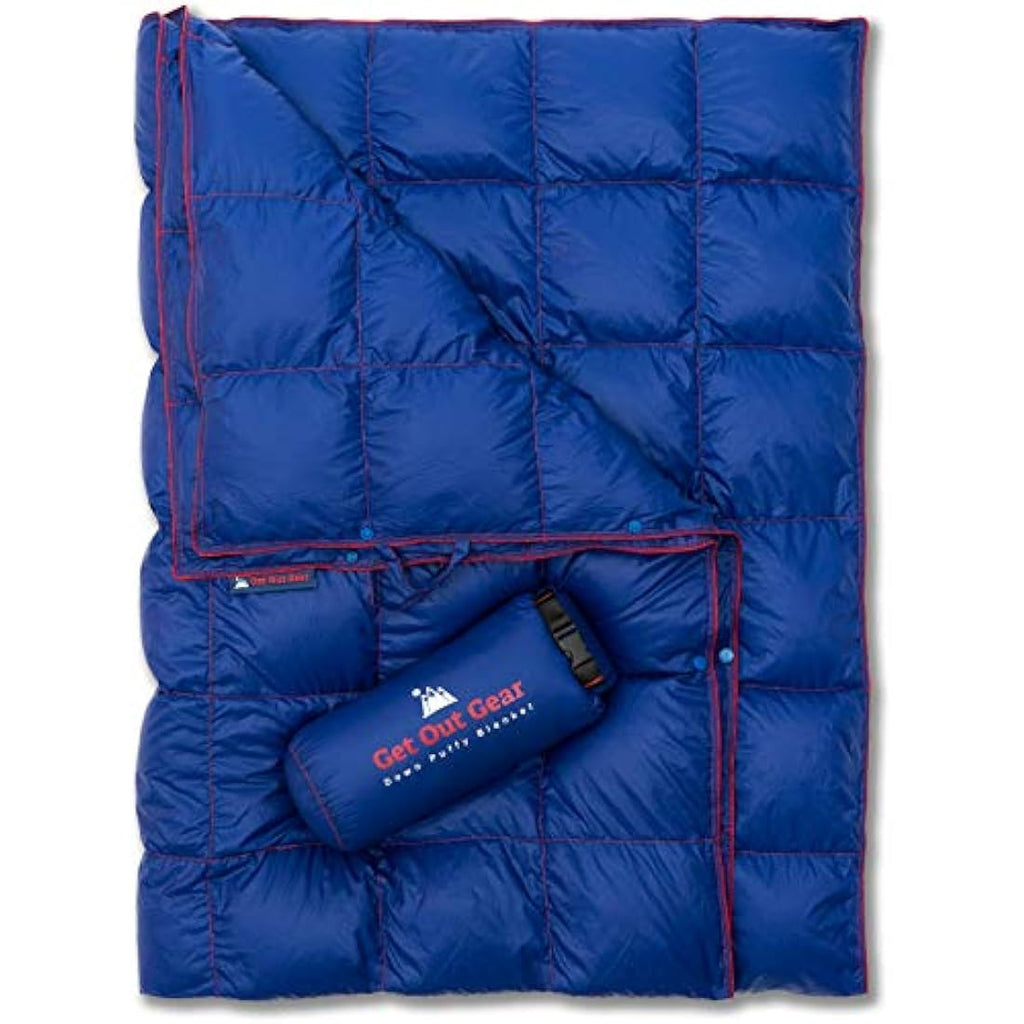 Get Out Gear Down Camping Blanket – 650 Fill Power Water-Resistant Quilt