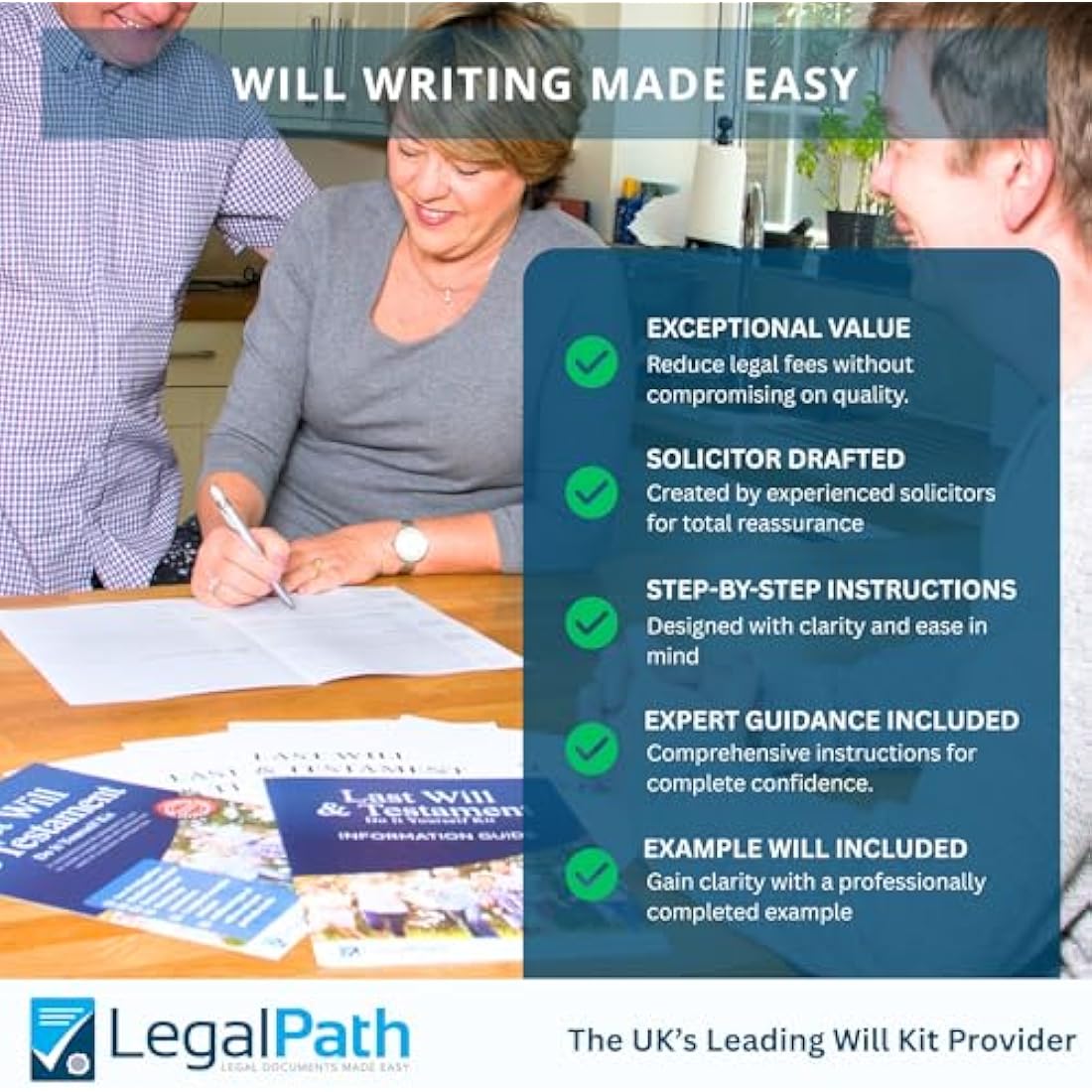 LegalPath DIY Will Kit UK: Double Pack Last Will and Testament 2025