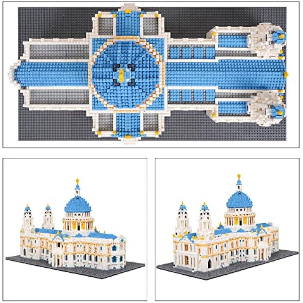 LULUFUN St. Paul's Cathedral Architecture Mini Building Block Kit - 7053 Pcs