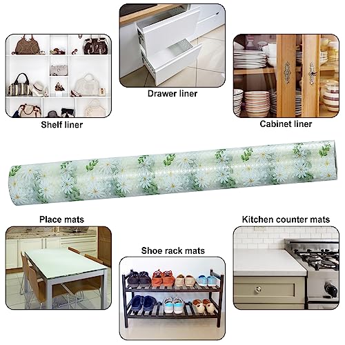 KIMCHOMERSE Non-Adhesive Shelf Liner – Waterproof EVA Drawer Mat, 60x500cm