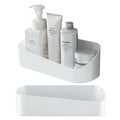 Bncxdc 2-Piece Plastic Shower Caddy – Self-Adhesive Bathroom Shelf Holder