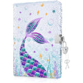 WERNNSAI Mermaid Reversible Sequin Notebook | A5 Lockable Secret Diary