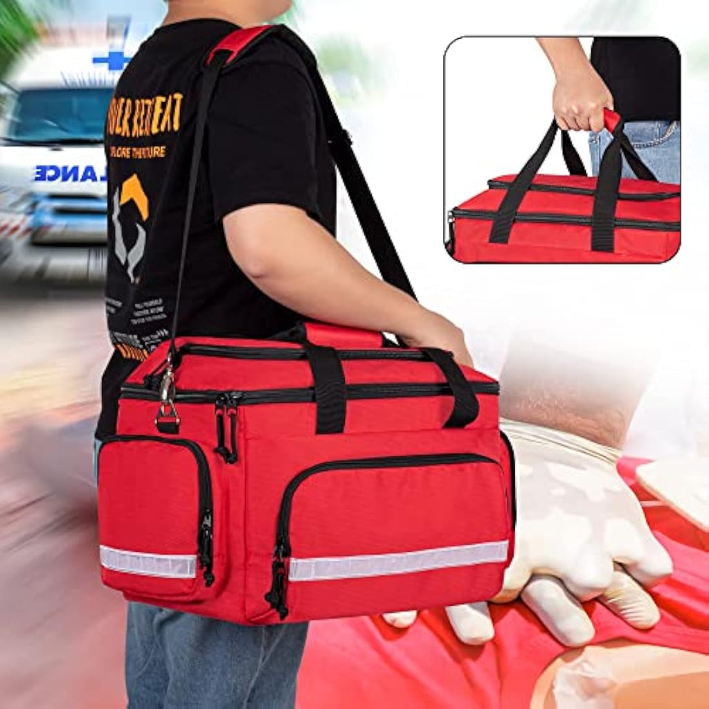 Damero First Responder Bag | EMT Trauma Medical Bag with Dividers