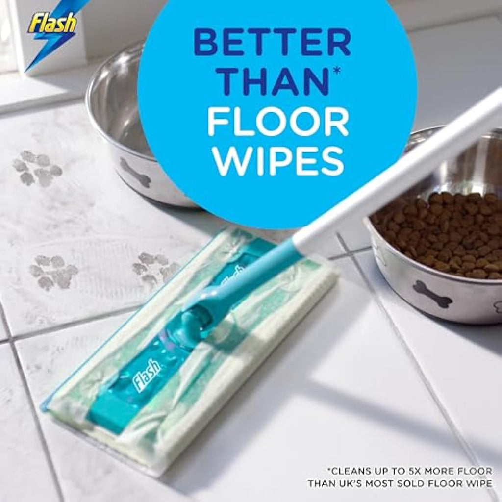 Flash Speedmop Floor Cleaner Starter Kit | 1 Handle + 8 Refill Pads