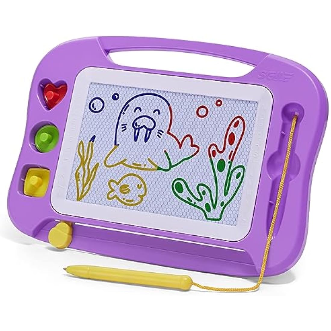 SGILE Magnetic Drawing Board – Erasable Colorful Doodle Pad for Toddlers
