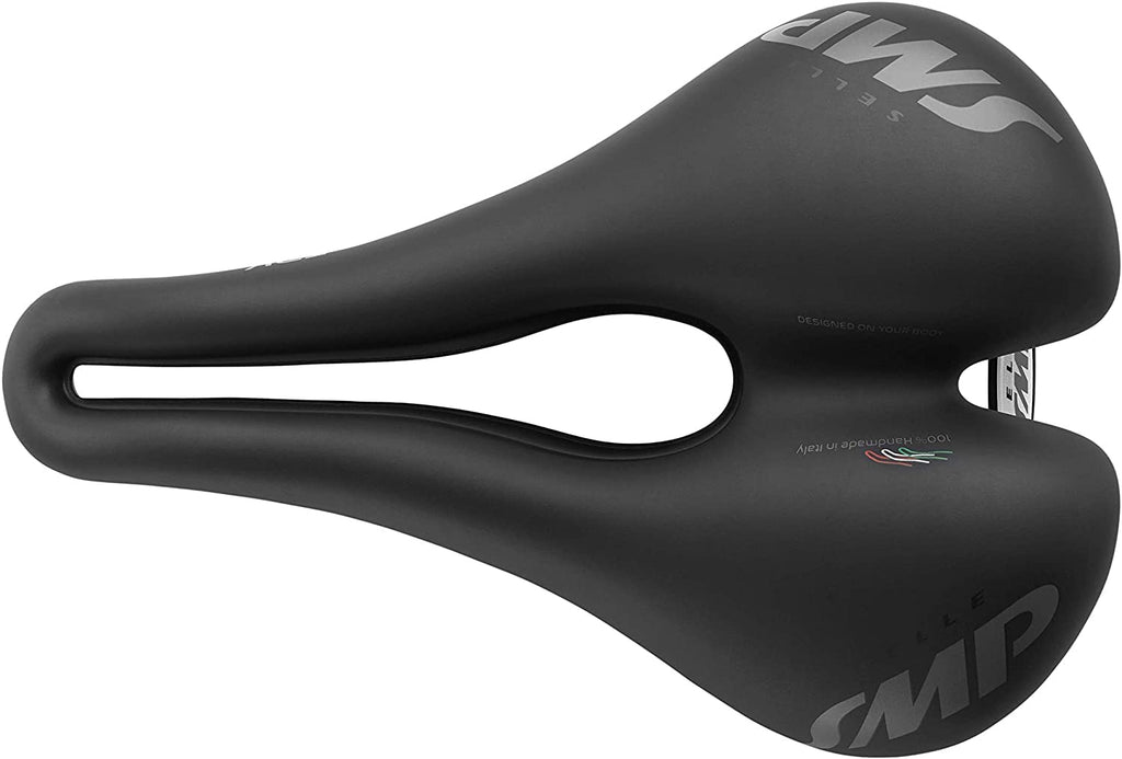 Selle SMP TRK Large Ergonomic Bicycle Saddle - Black Steel Frame