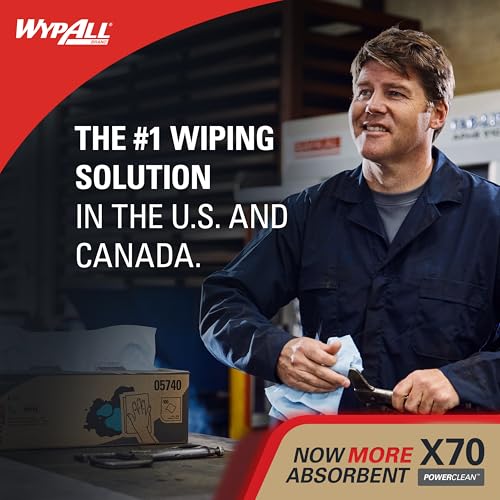 WypAll X70 Power Clean Reusable Cleaning Cloths | White - 300 Count