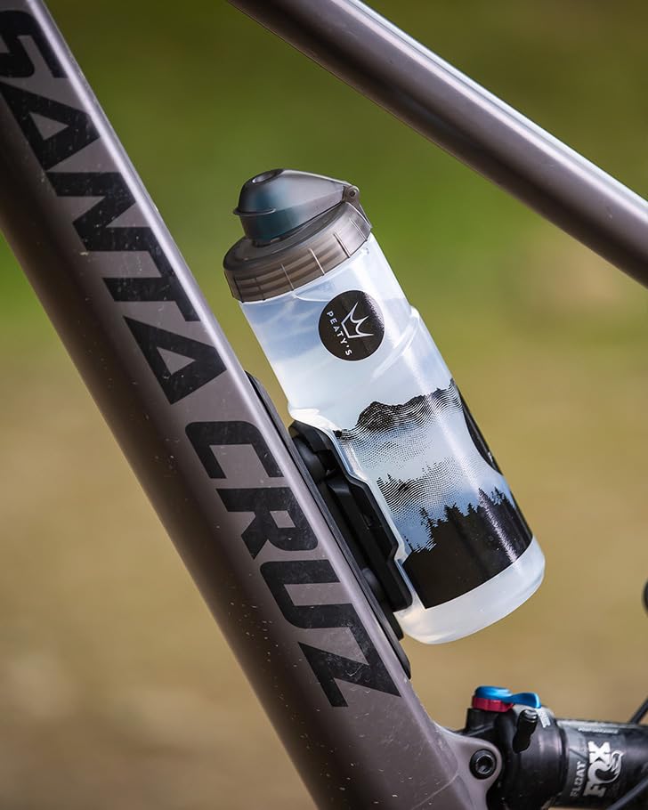 Peaty's x Fidlock Magnetic 600ml Bike Water Bottle & Mount – Clear