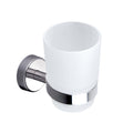 Kapitan Wall Mounted Toothbrush Holder | Frosted Glass & Stainless Steel