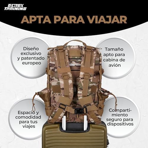Elitex Training 25L Tactical Military Backpack | Waterproof Gym Bag