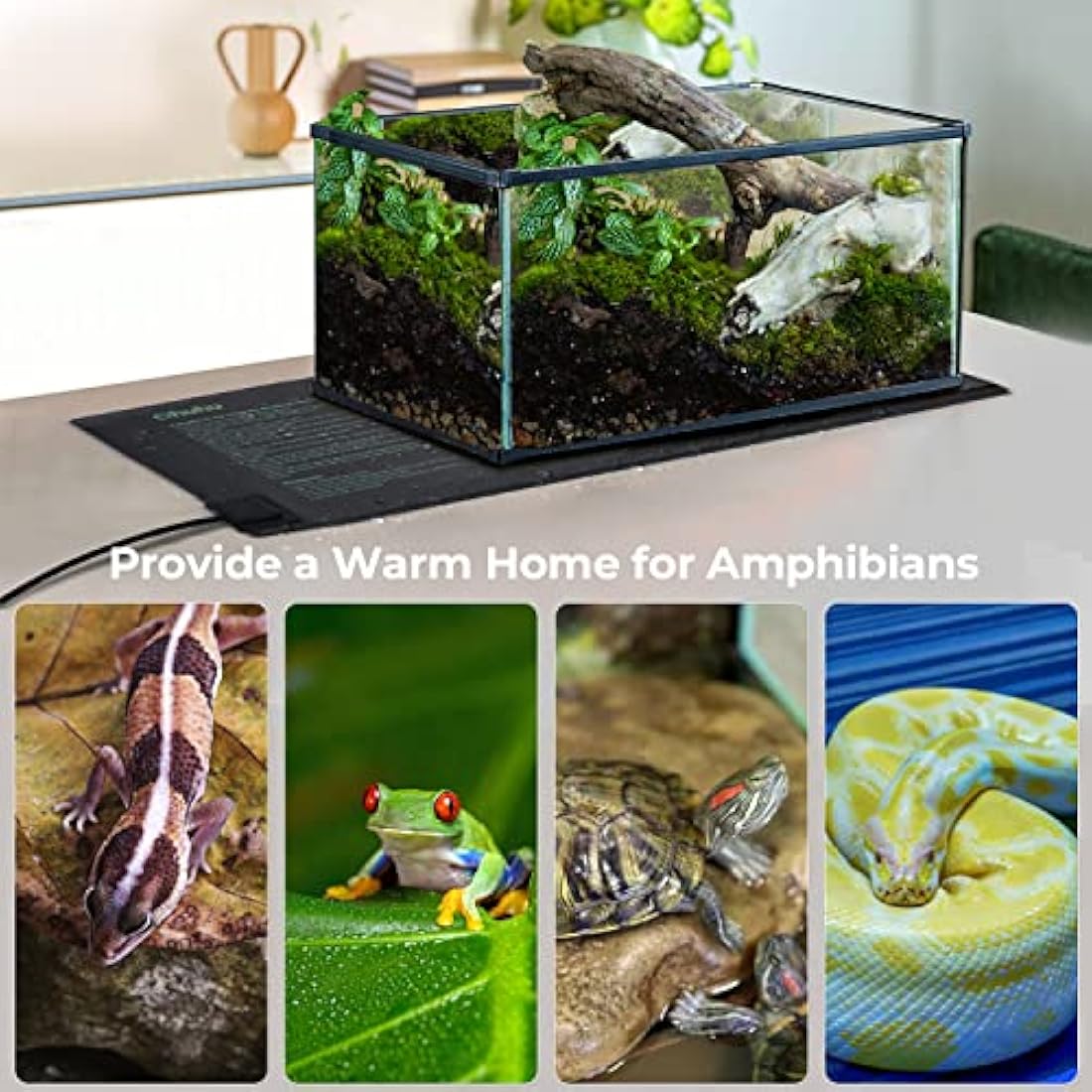 Ohuhu Seedling Heat Mat 2-Pack | IP67 Waterproof Plant Heating Pad