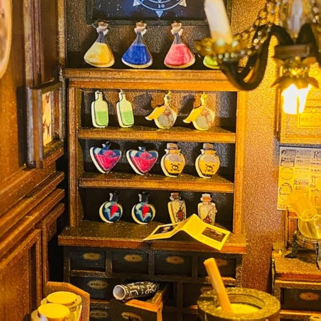 Cuteefun Mila Magic House DIY Book Nook Kit - Wooden Miniature Dollhouse