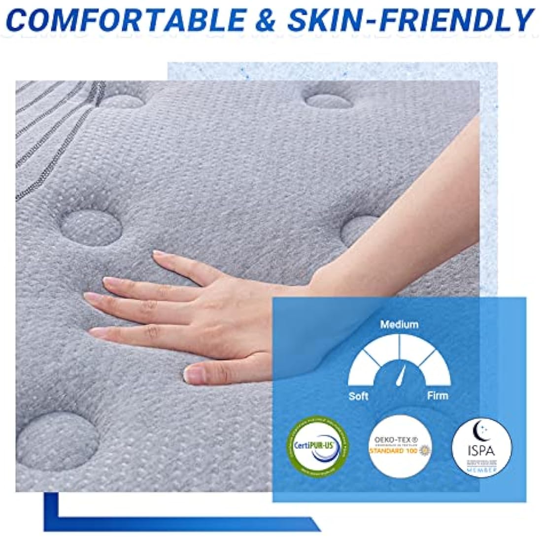 Avenco Small Double Hybrid Mattress | 3-Zone Pocket Sprung & Gel Foam