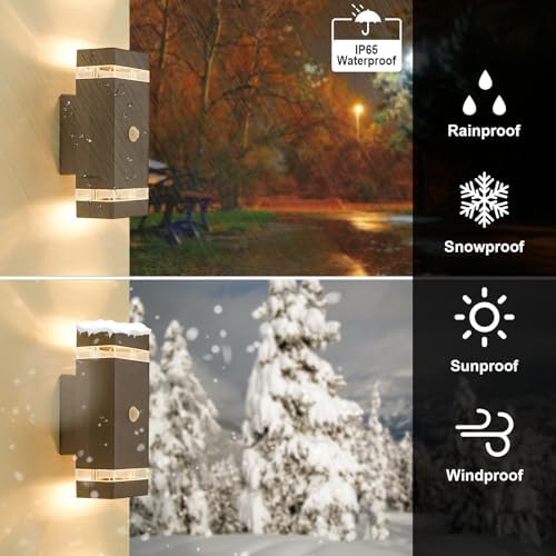 LMP Outdoor Wall Light – Motion Sensor IP65 Anthracite Grey LED