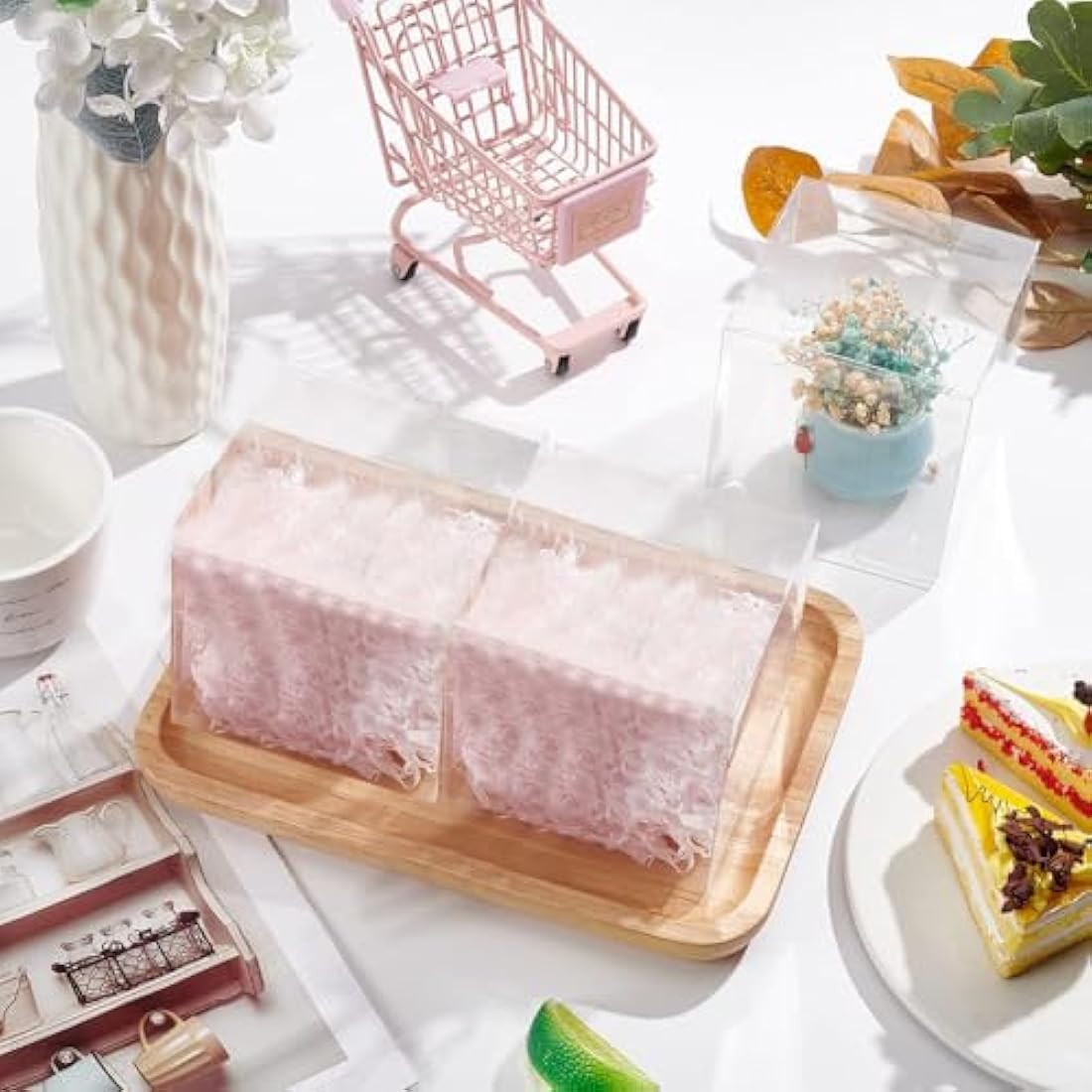 BENECREAT 20PCS Clear PVC Gift Boxes | 10x10x10cm Wedding Favor Boxes