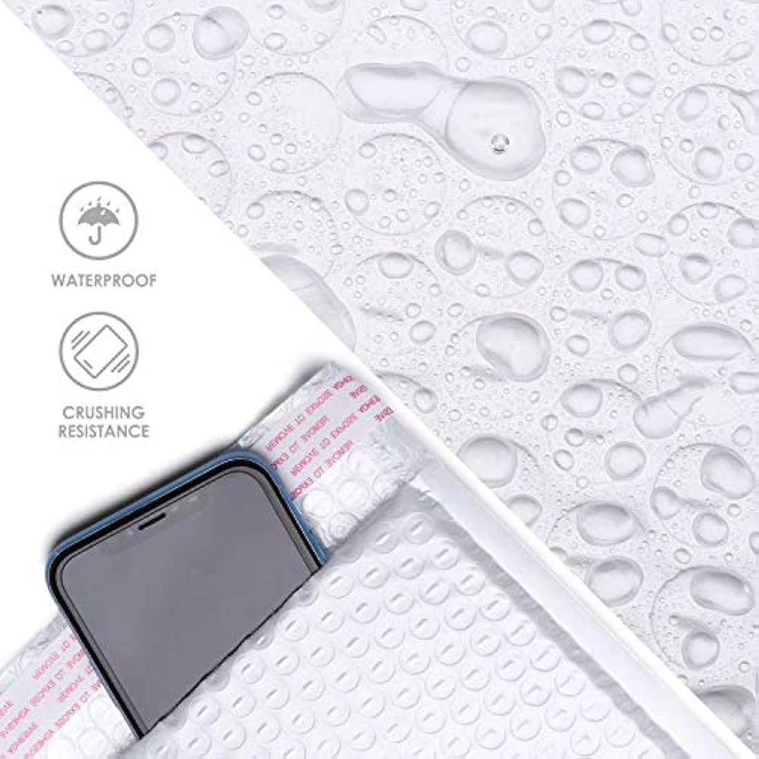 Switory White Poly Bubble Mailers | 6x9 Padded Envelopes, 50 Pack