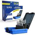 TaitaTools 10pc Carbide Burr Set | 1/4" Shank Double Cut Tungsten Rotary Bits