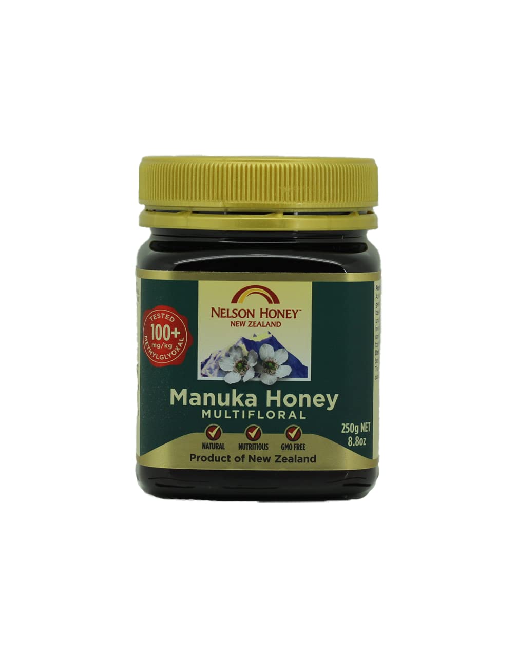 Nelson Honey Classic 100+mg Manuka Honey - Pure New Zealand - 250g