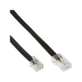 InLine RJ45 to RJ11 Modular Flat Connection Cable - 10m Black