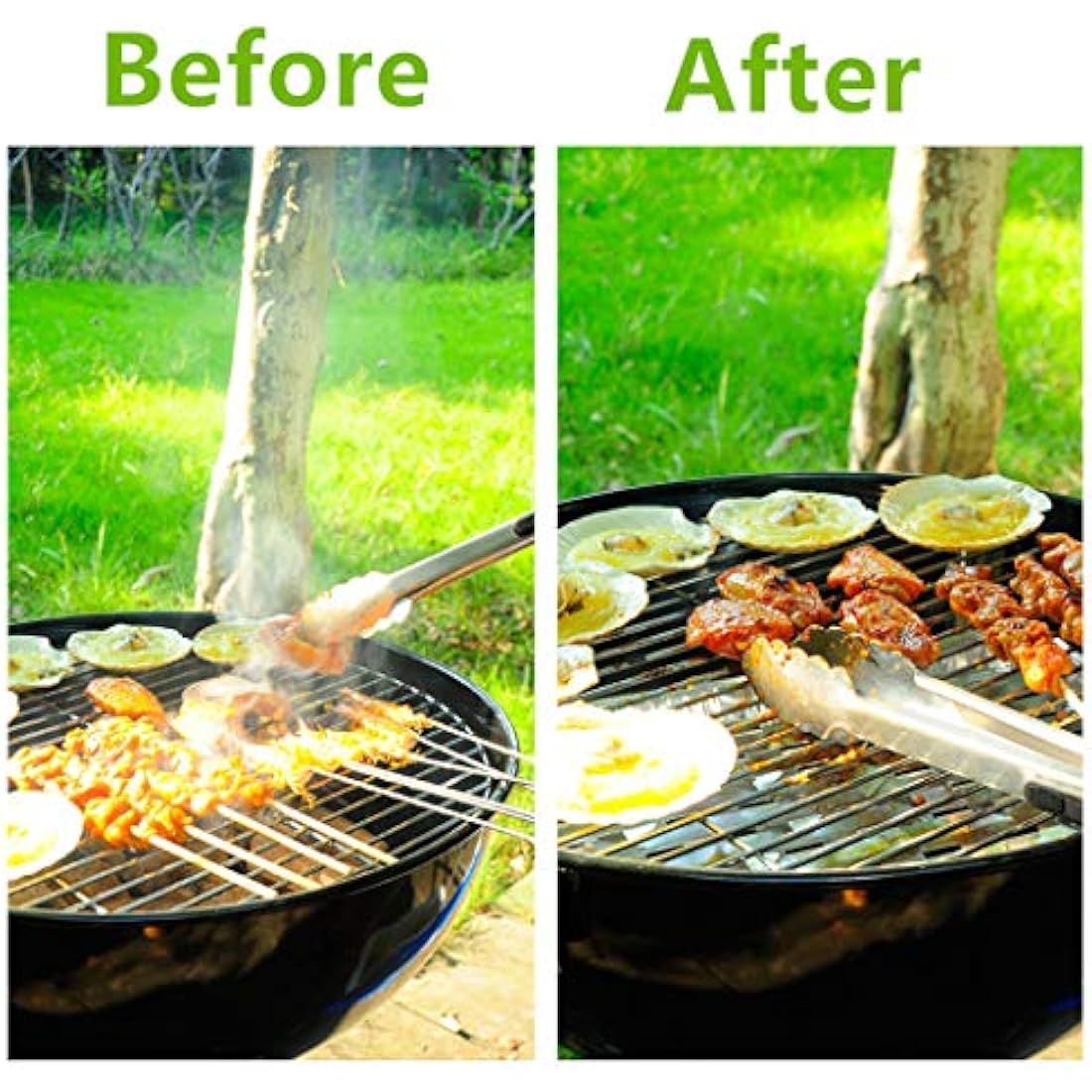 Yesland 30 Pack Disposable Aluminum Grill Trays with Holes for BBQ