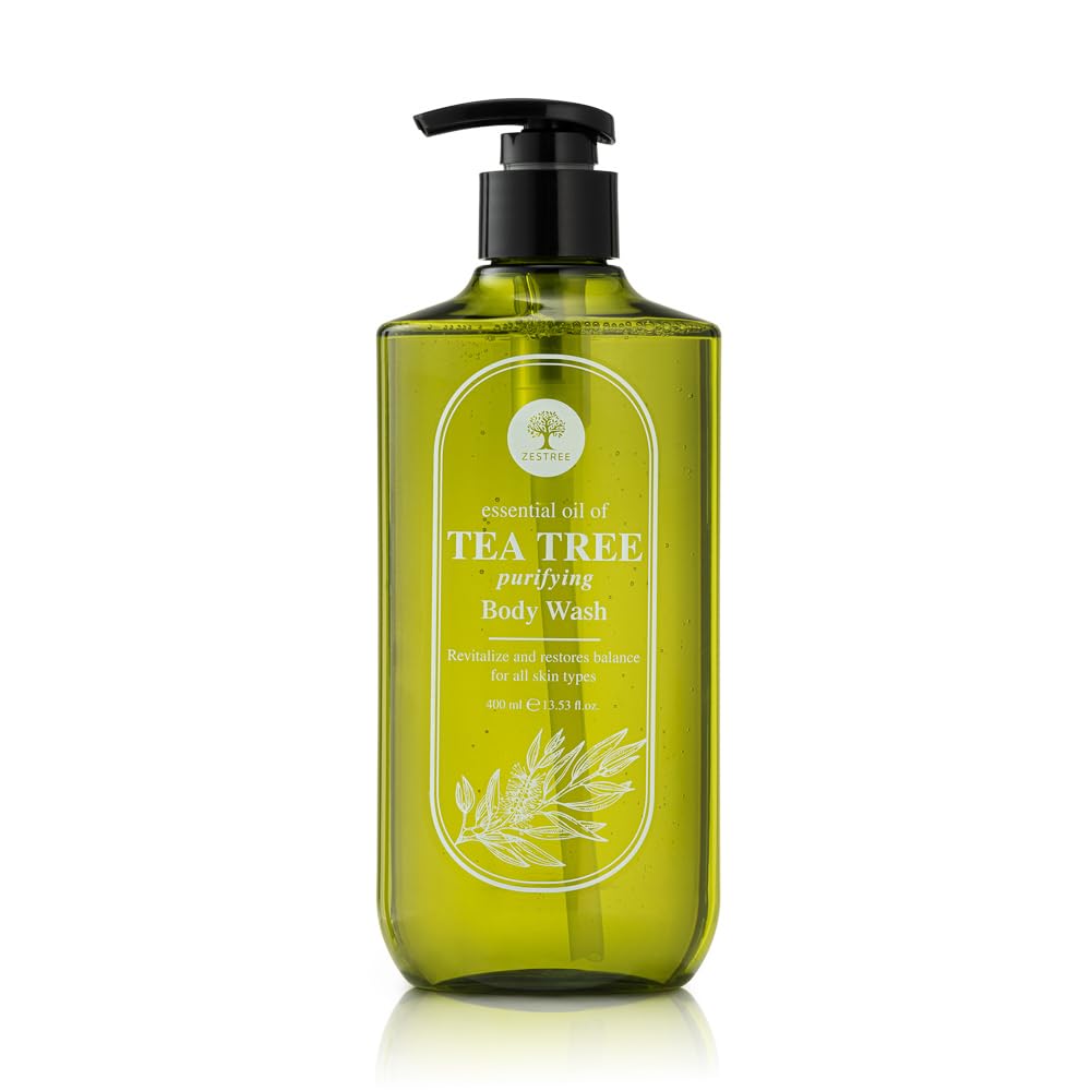 ZESTREE Tea Tree Body Wash – Natural Antibacterial Purifying Shower Gel