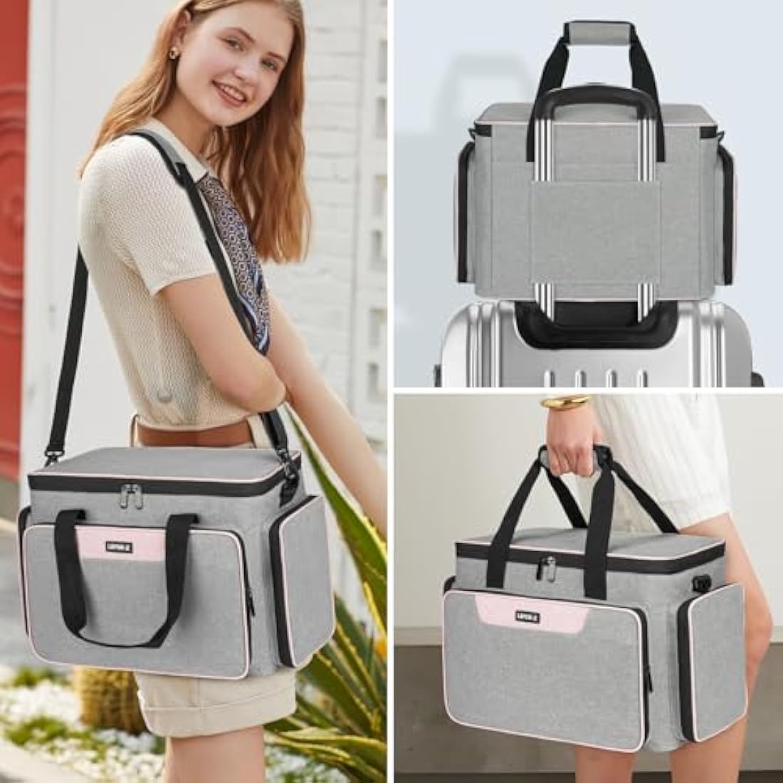 Sewing Machine Carrying Case | Universal Travel Tote - Grey