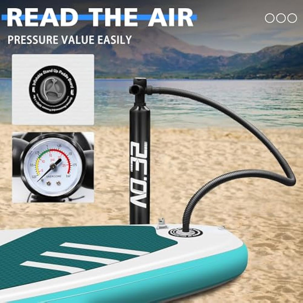 NO. 32 Inflatable Stand Up Paddle Board - 10ft SUP Kit with Accessories