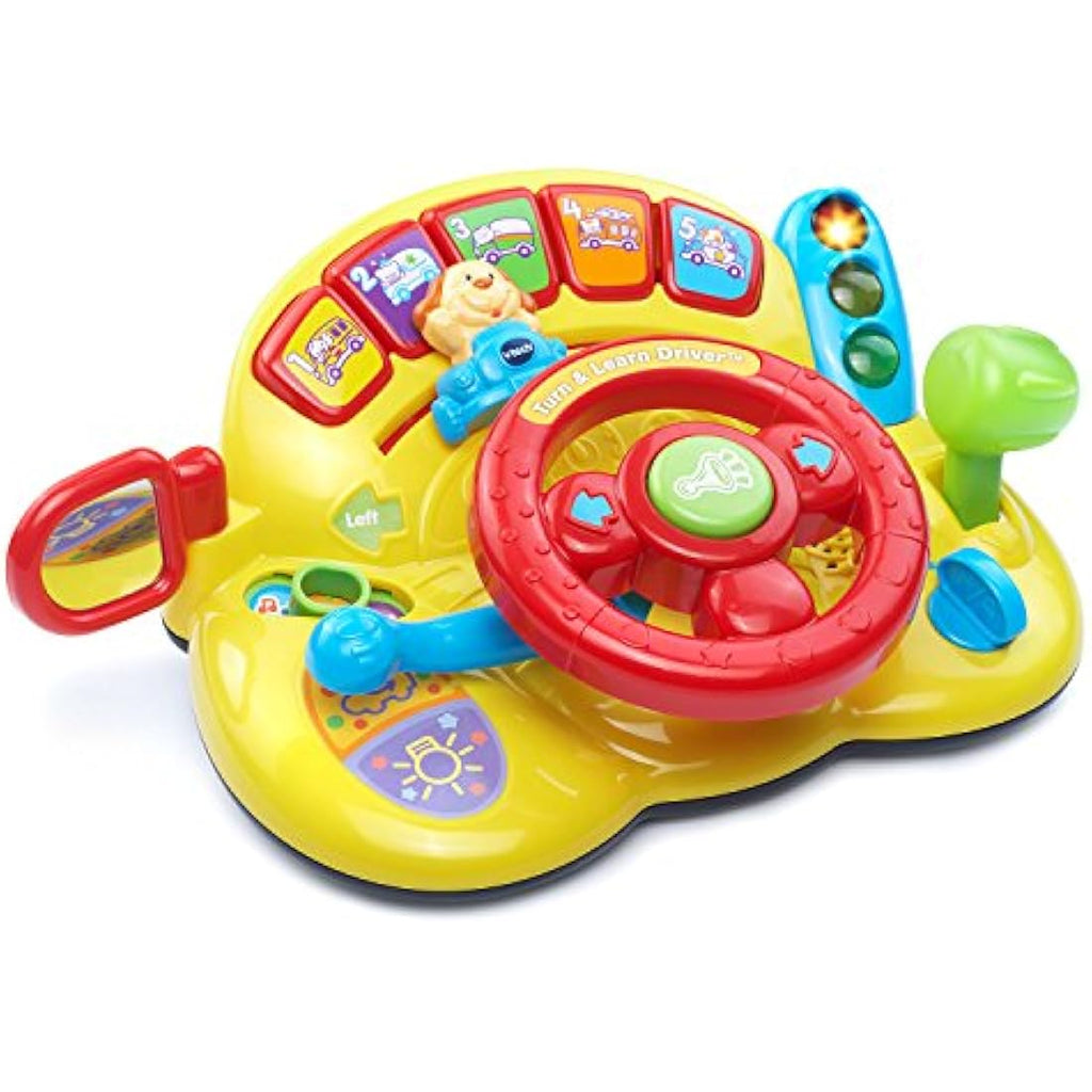 VTech Turn and Learn Driver – Interactive Toddler Steering Wheel Toy