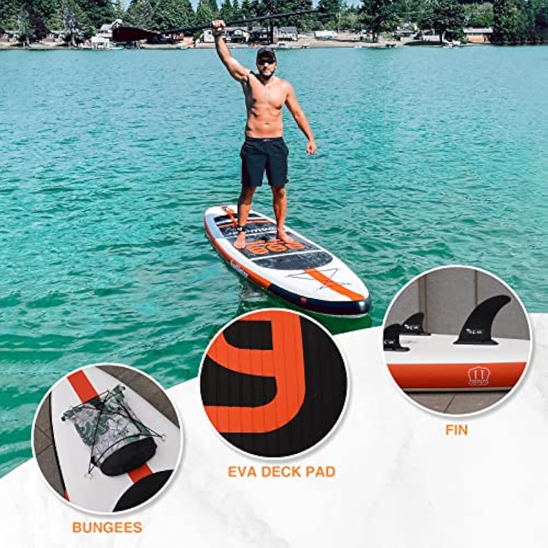 FunWater Inflatable Stand Up Paddle Board – Ultra-Light 11' ISUP Kit