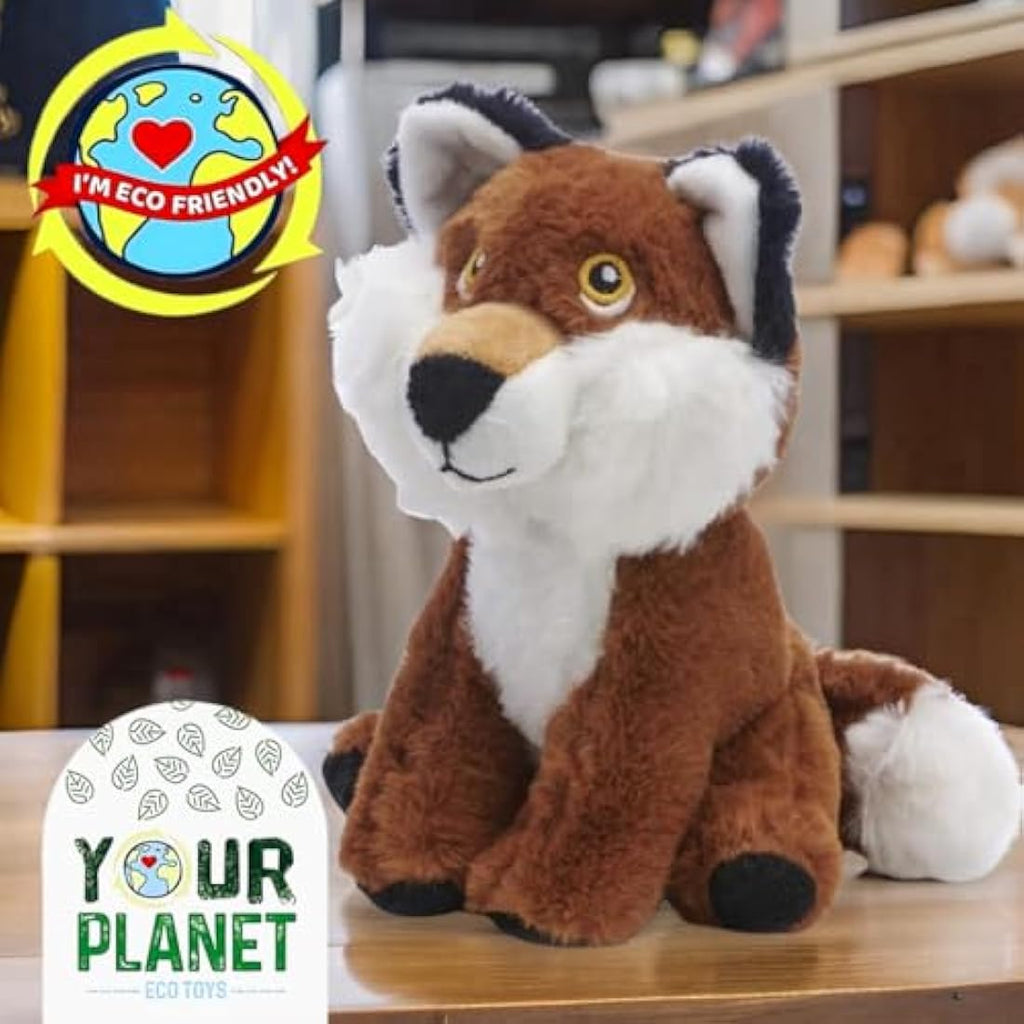 Deluxe Paws Your Planet Fox Eco Plush – 15cm Recycled Soft Toy
