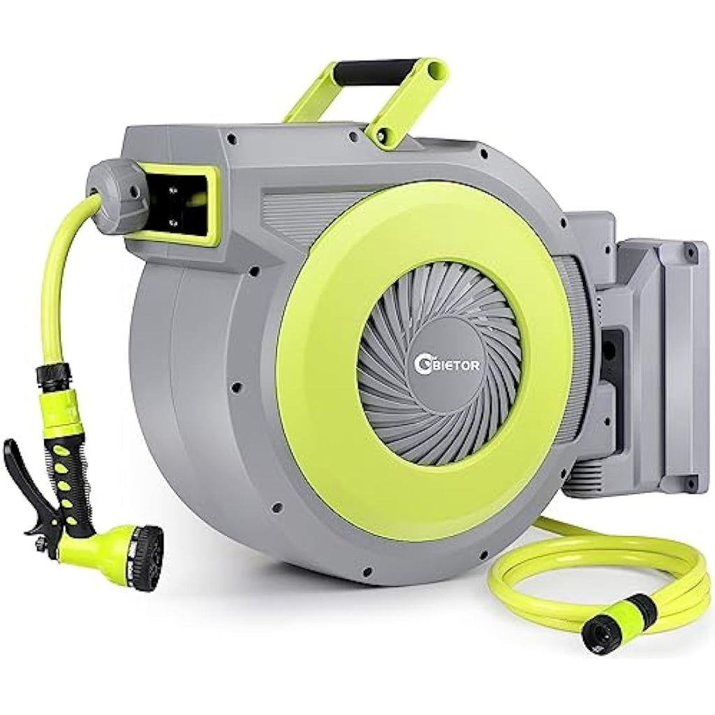 Bietor Retractable Garden Hose Reel – 30m Wall Mounted Heavy Duty Hose