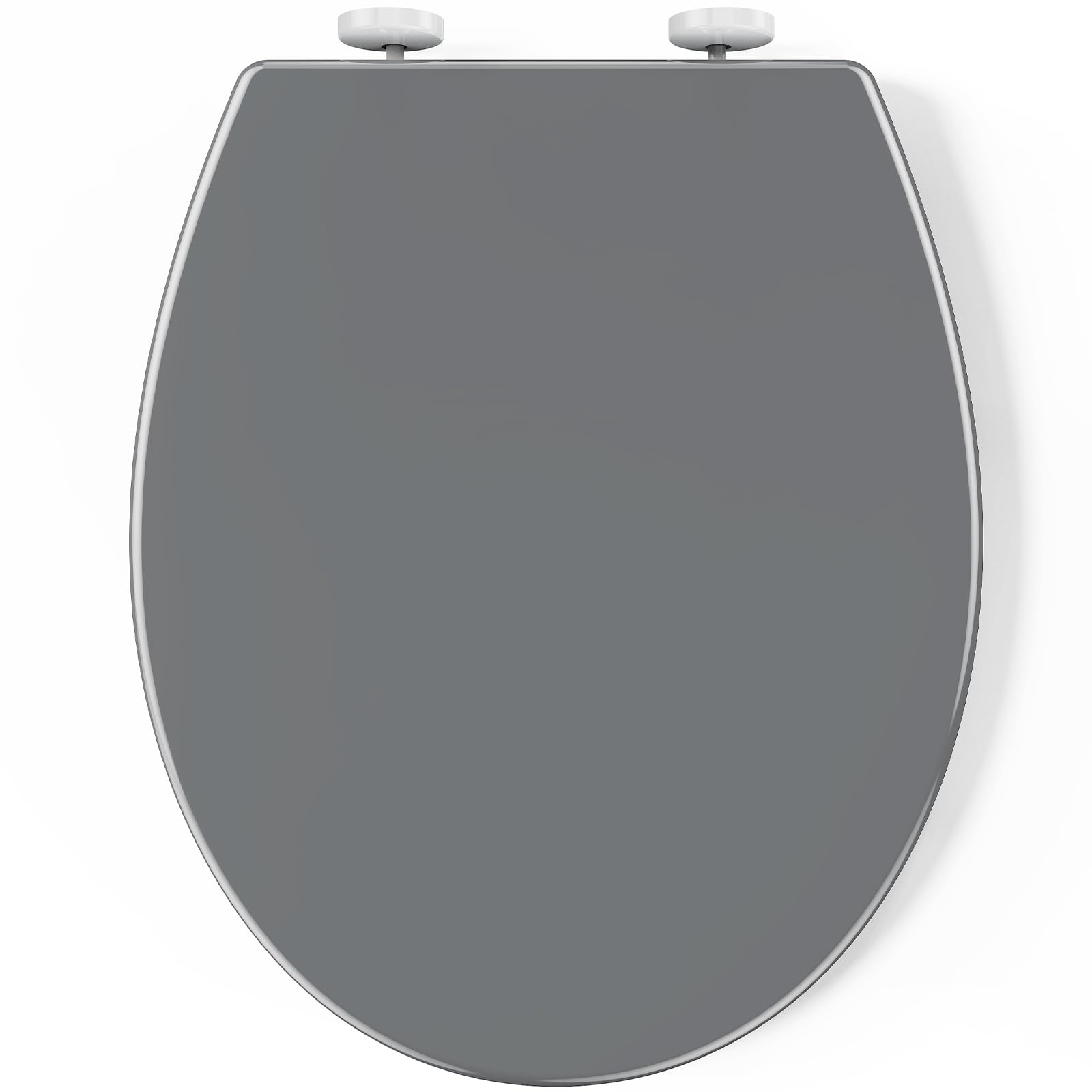 Pipishell Soft Close Toilet Seat | O-Shape White with Quick Release