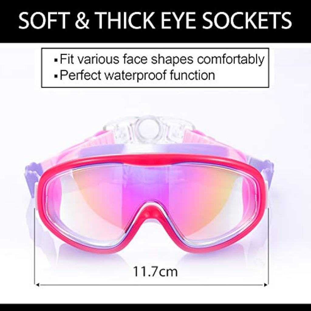 Yizerel Kids Swim Goggles – 2 Pack Anti-Fog UV Protection Eyewear