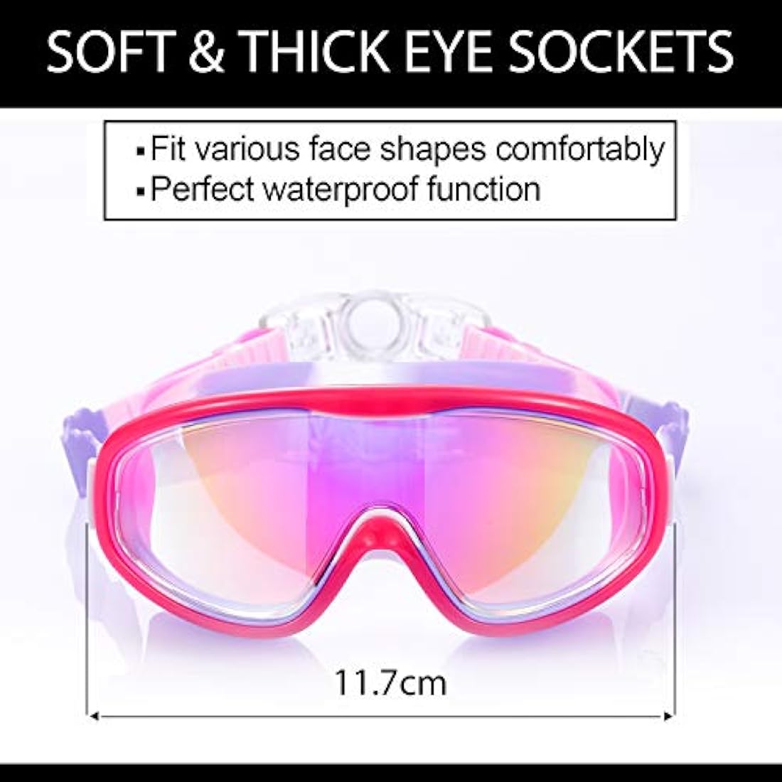 Yizerel Kids Swim Goggles – 2 Pack Anti-Fog UV Protection Eyewear