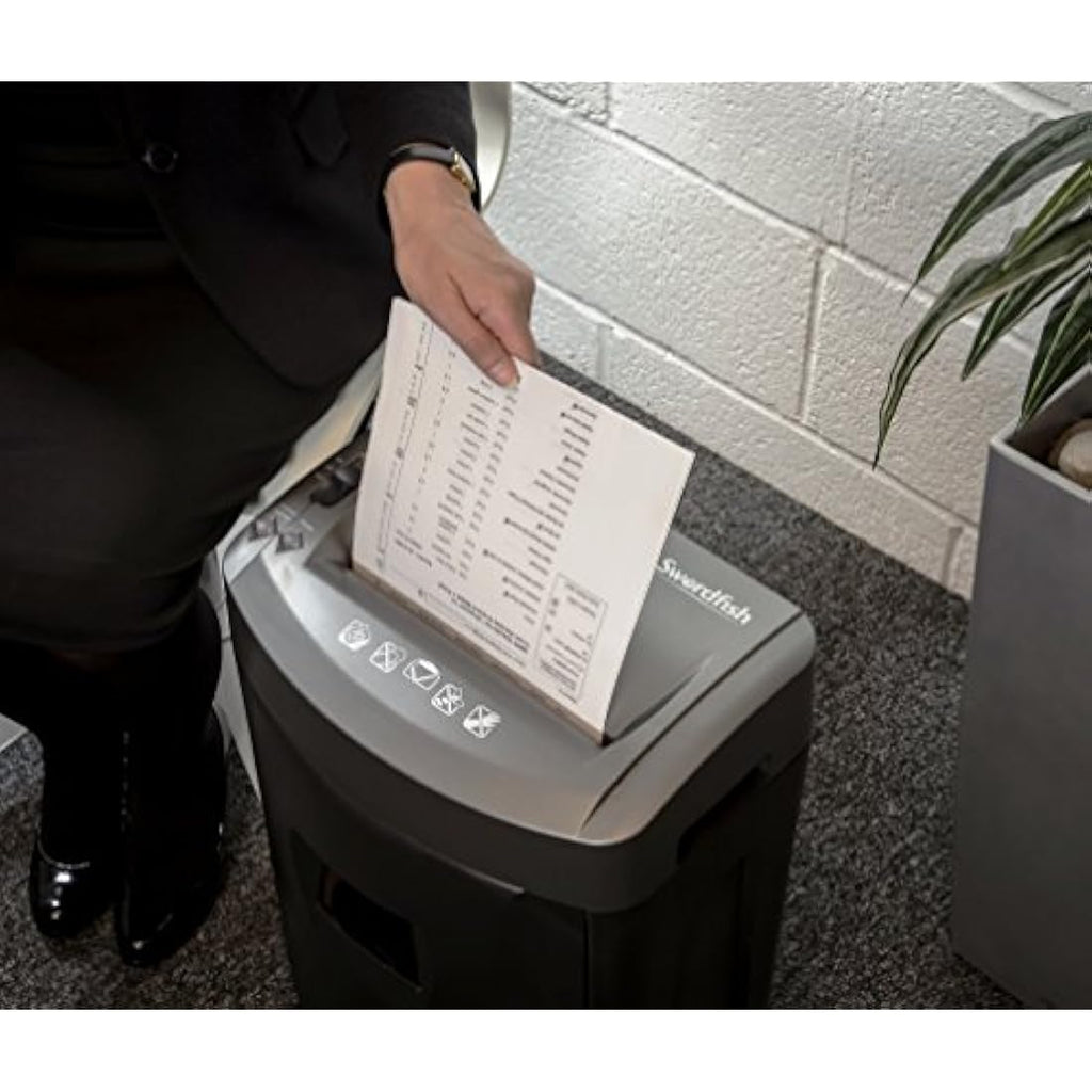 Swordfish 1000XC Cross-Cut Paper Shredder | 10 Sheet, 20L Bin