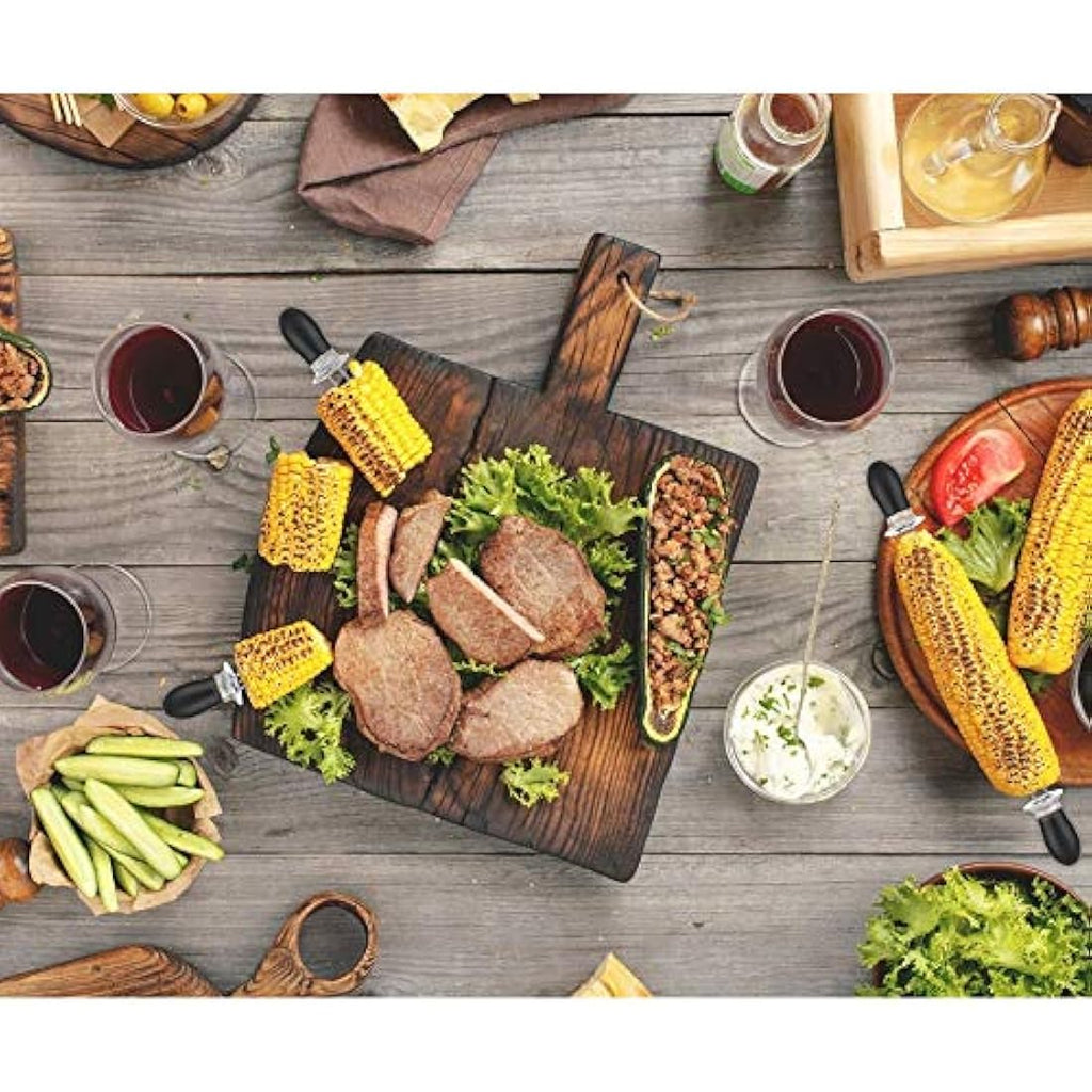Ecooe Corn on the Cob Holders – 8 Piece Stainless Steel Skewers with Box