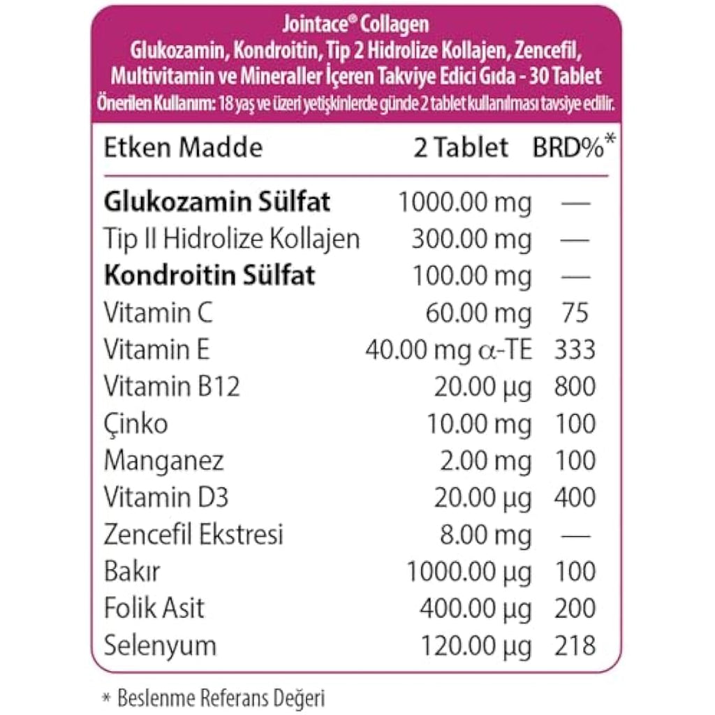 Vitabiotics Jointace Collagen – Joint Health Supplement with Glucosamine