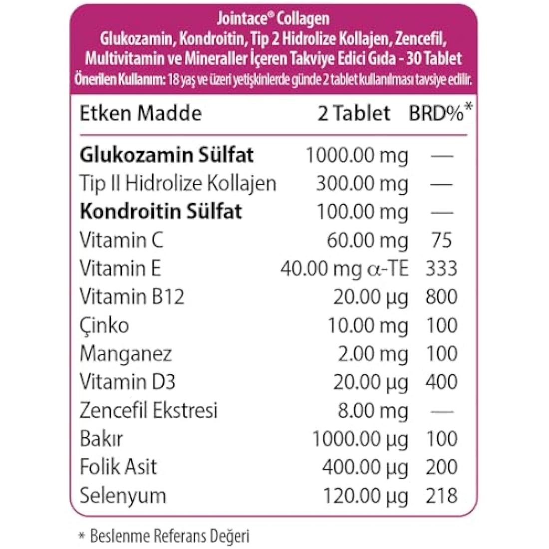Vitabiotics Jointace Collagen – Joint Health Supplement with Glucosamine