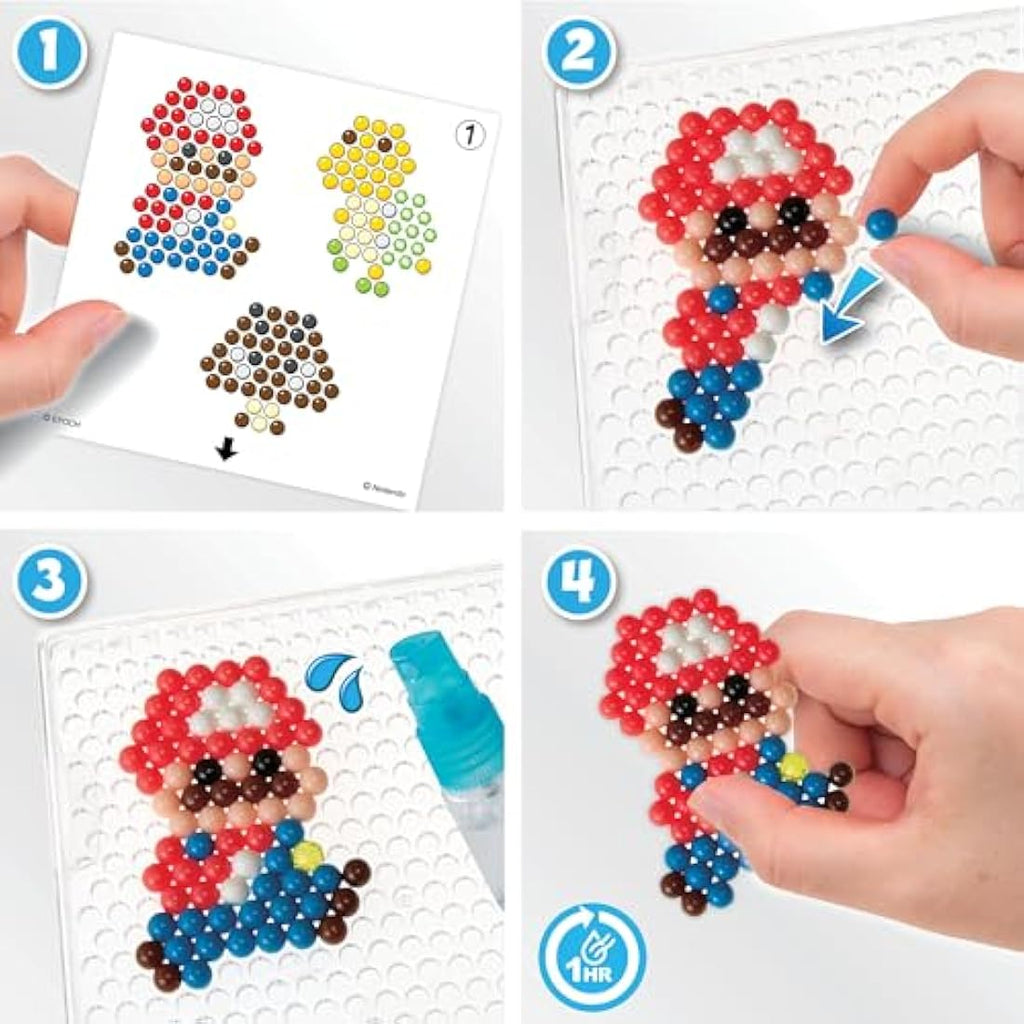 Aquabeads Super Mario Character Set – DIY Art and Craft Bead Kit