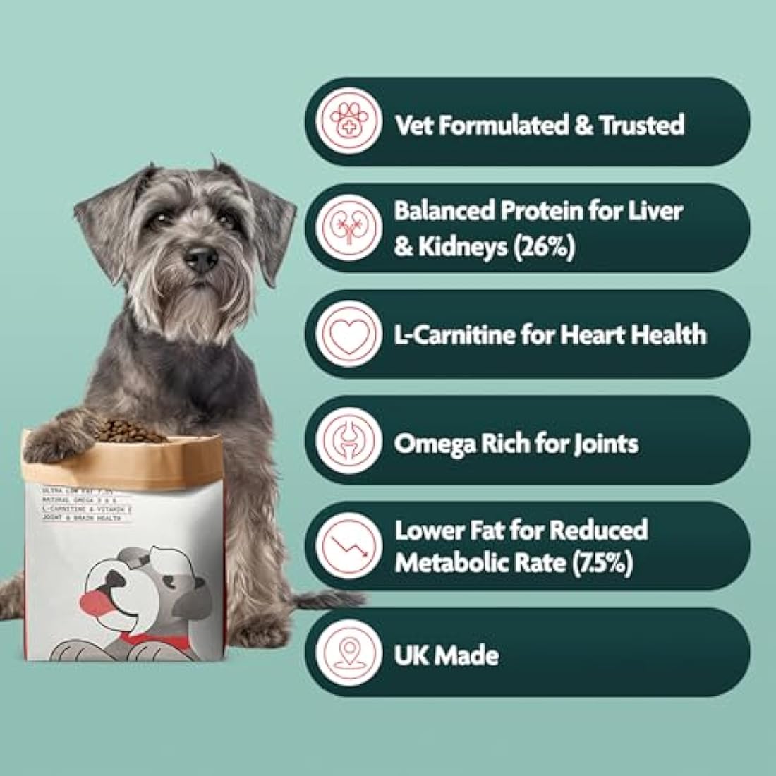 OMNI Senior Dog Food – Hypoallergenic Plant-Based Dry Kibble 10kg