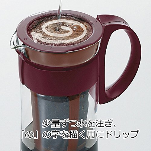 Hario Mizudashi Cold Brew Coffee Pot – 1000ml Glass Brewer, Brown