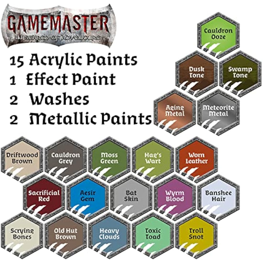 The Army Painter GameMaster Wilderness Paint Set - 20 Acrylic Paints