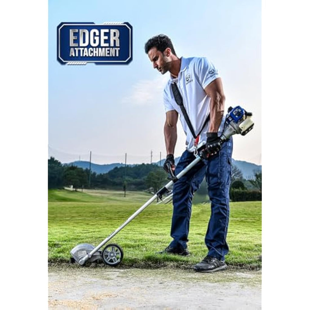 Wild Badger Power Edger Attachment – 9" Steel Blade for Gas Trimmers